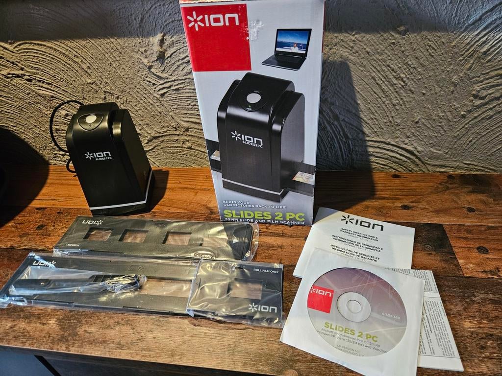 Zgan Ion Slides 2 PC 35mm Dia- en Filmscanner, Computers en Software, Scanners, Zo goed als nieuw, Diascanner, Windows, Ophalen of Verzenden