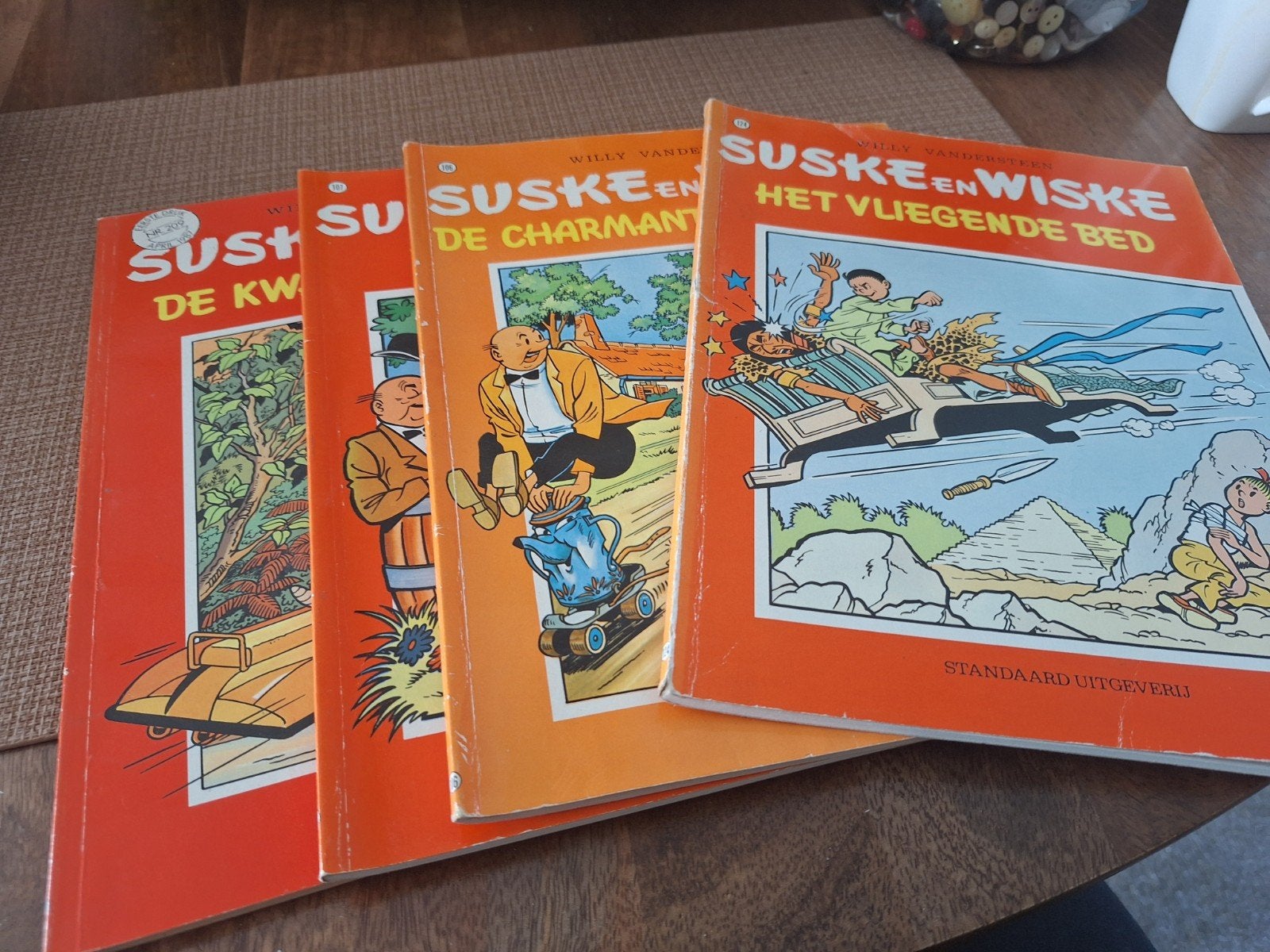 Suske en Wiske stripboeken - 4 delen, Meerdere stripboeken, Ophalen of Verzenden, Gelezen, Willy Vandersteen