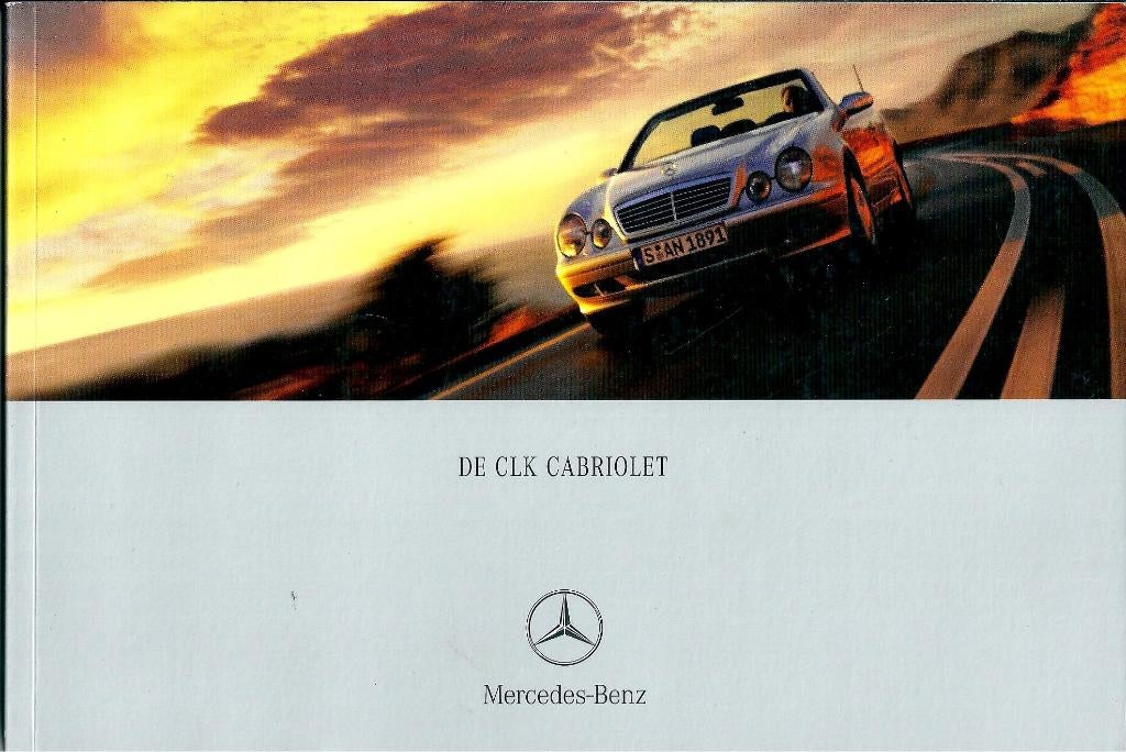 Brochure Mercedes CLK Cabriolet Mei 2000, Ophalen of Verzenden, Gelezen, Mercedes