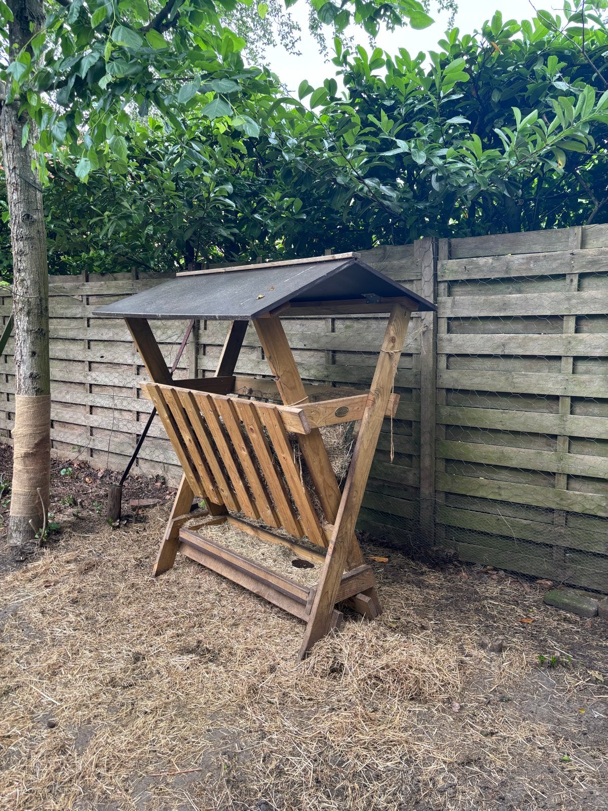 Hooi ruif geiten of andere parkdieren, Ophalen