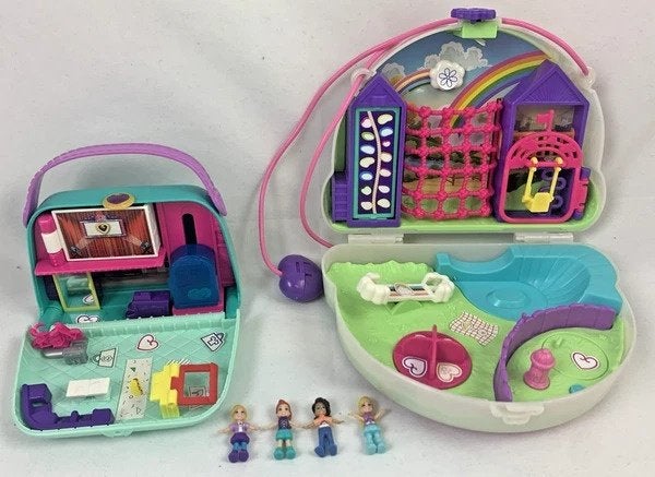 Mattel Polly Pocket Rainbow Dream Purse en Mini Mall Escape, Coolsingel 104, 3011 AG Rotterdam, Netherlands, Verzenden, Zo goed als nieuw