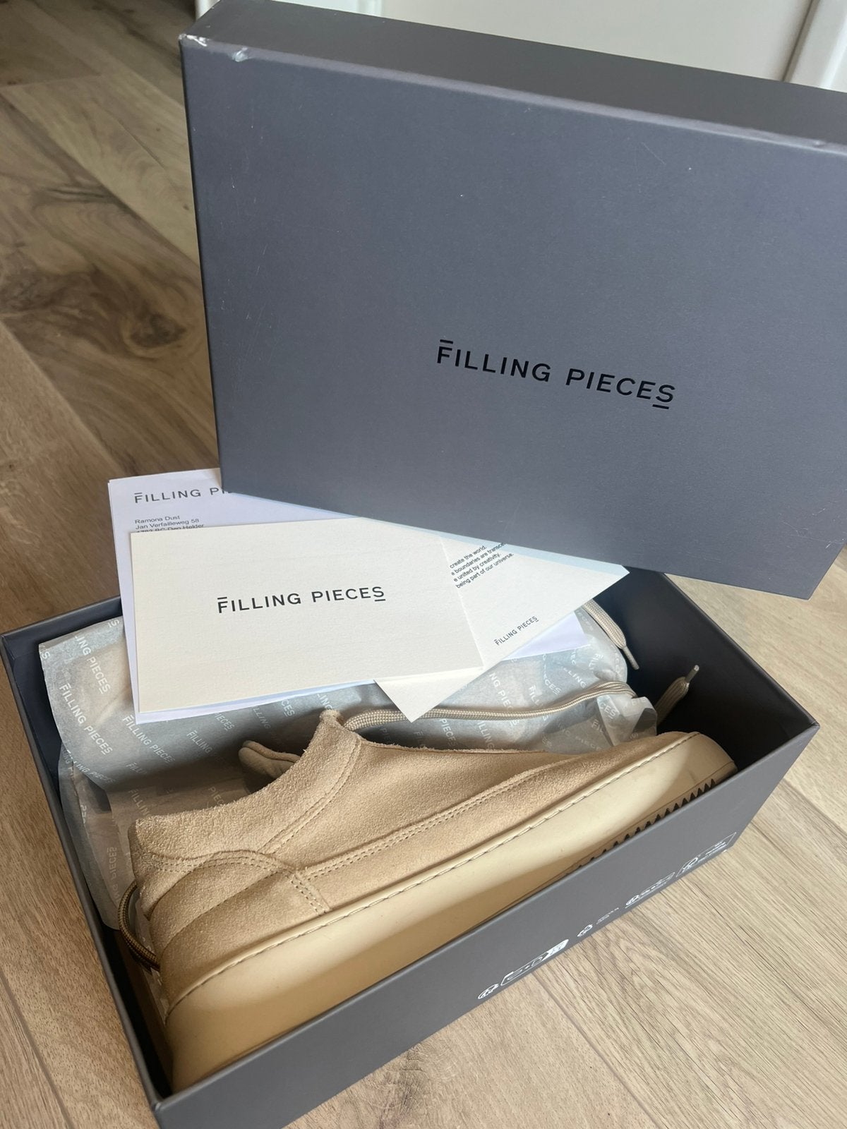 Filling Pieces Low Top Suede beige mt. 41, Ophalen of Verzenden, Zo goed als nieuw, Overige kleuren