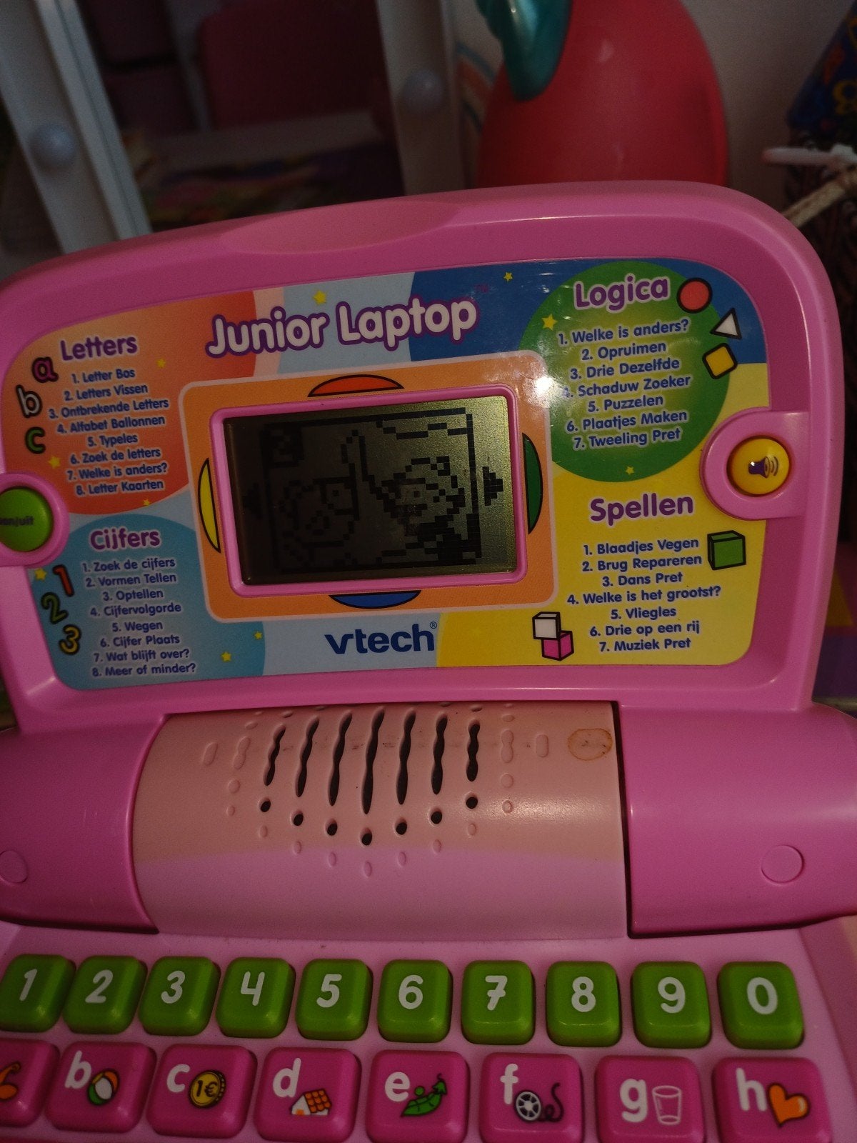 VTech Junior Laptop Roze met Muis - Educatief Speelgoed, Kinderen en Baby's, Speelgoed | Vtech, Ophalen of Verzenden, Gebruikt