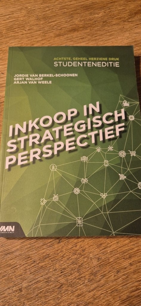 Inkoop in strategisch perspectief, Ophalen of Verzenden, Alpha, Zo goed als nieuw, HBO