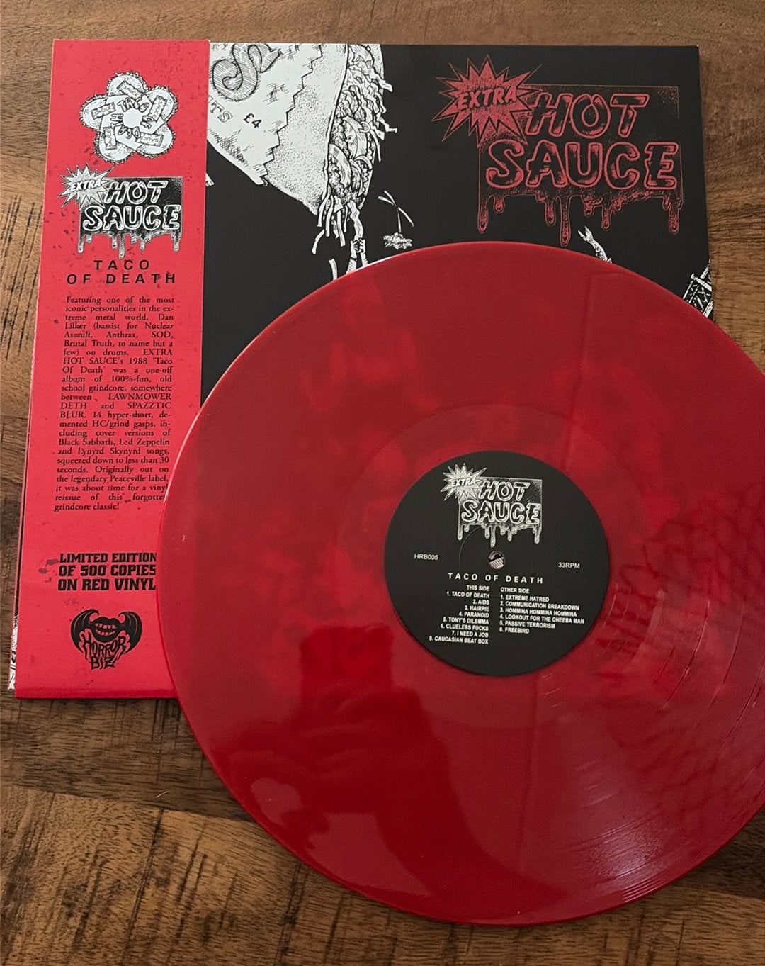 Extra Hot Sauce - Taco of Death re-issue LP, Cd's en Dvd's, LP, Inclusief obi, Ophalen of Verzenden, Zo goed als nieuw