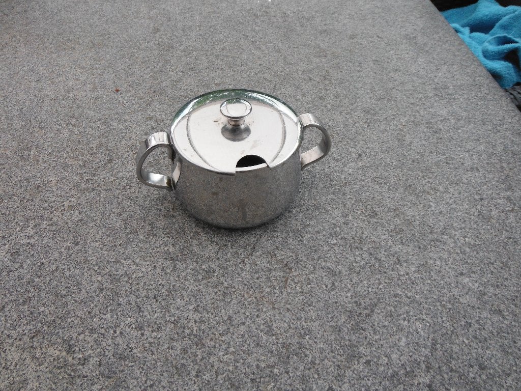 vintage Alfra Alessi suikerpot en melkkan , jaren 50/60, Verzenden