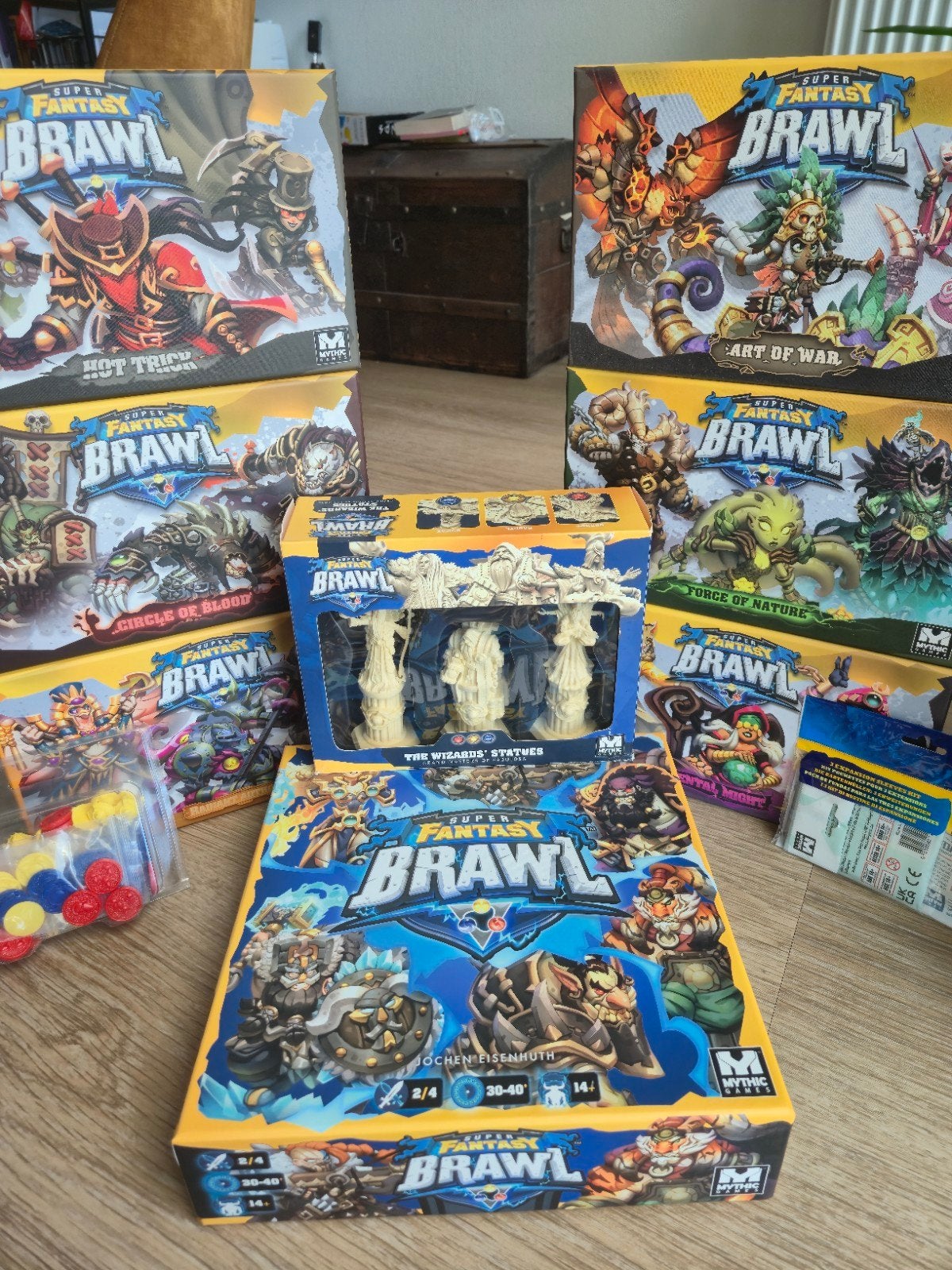 Super Fantasy Brawl: Kickstarter (Round 2) + Extra's, Ophalen of Verzenden, Zo goed als nieuw