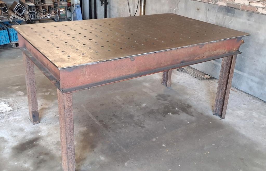 Lastafel zwaar, Doe-het-zelf en Verbouw, Werkbanken, Ophalen, Gebruikt, 170 cm of meer