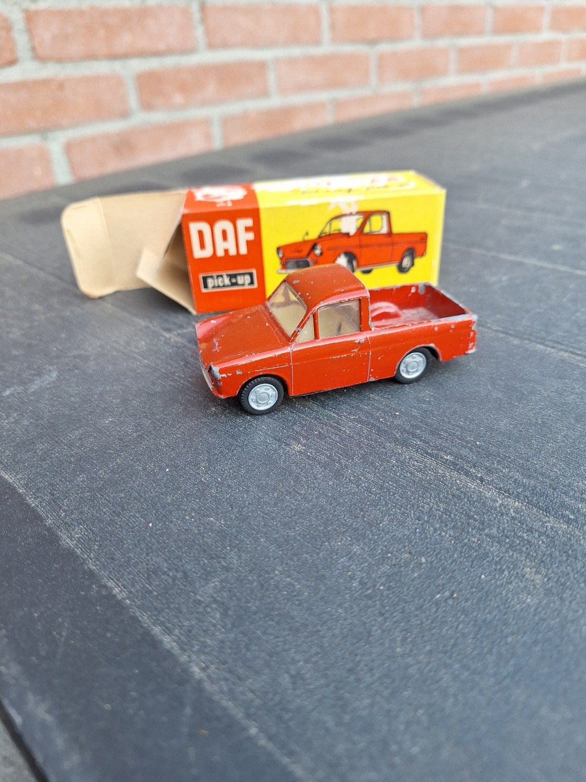 Lion Car DAF 33 Variomatic Pick-up met originele doos, Hobby en Vrije tijd, Modelauto's | 1:50, Ophalen of Verzenden, Gebruikt
