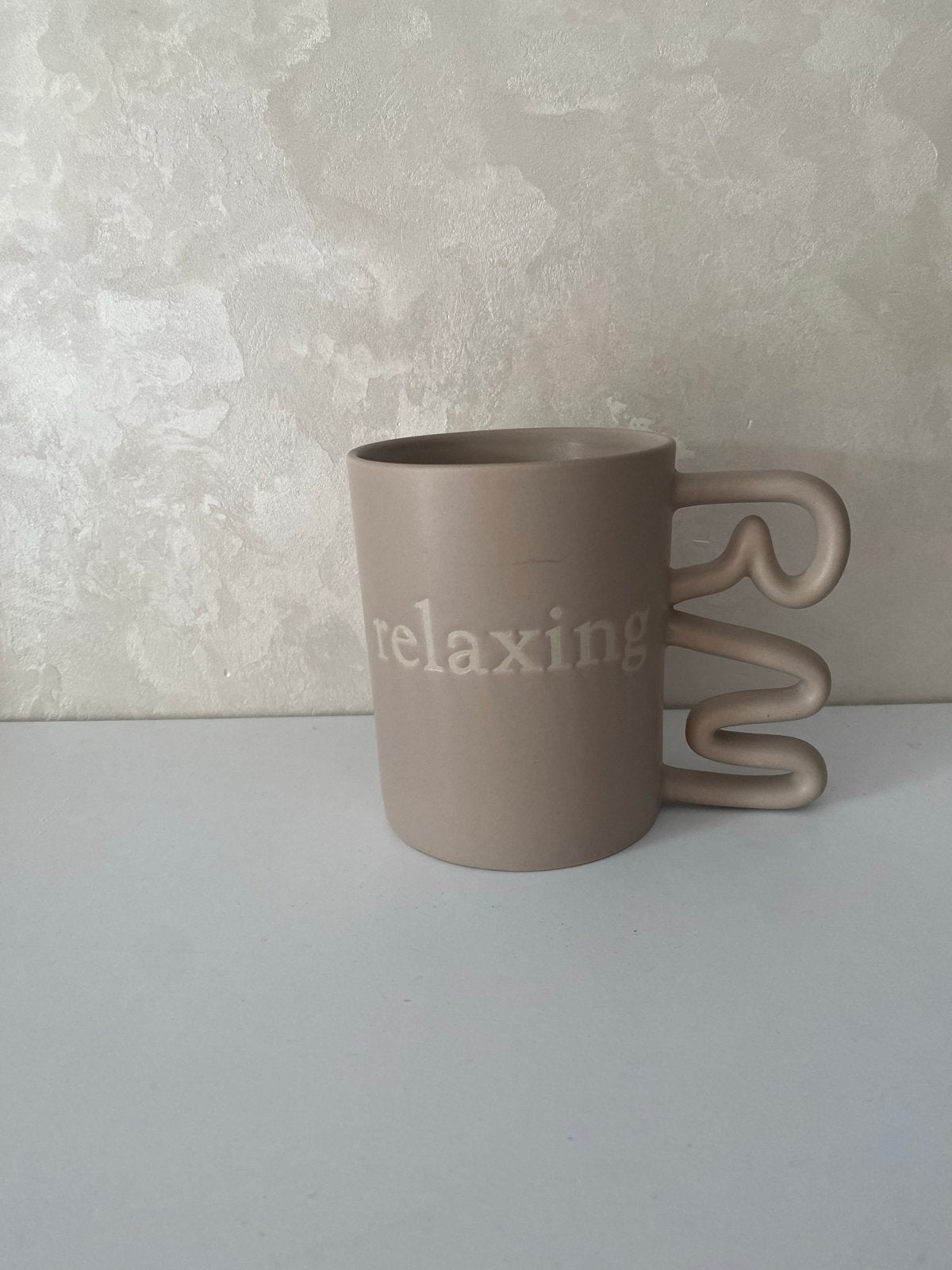 Relaxing mok - Nieuwstaat, Beige, Nieuw, Ophalen of Verzenden, Modern