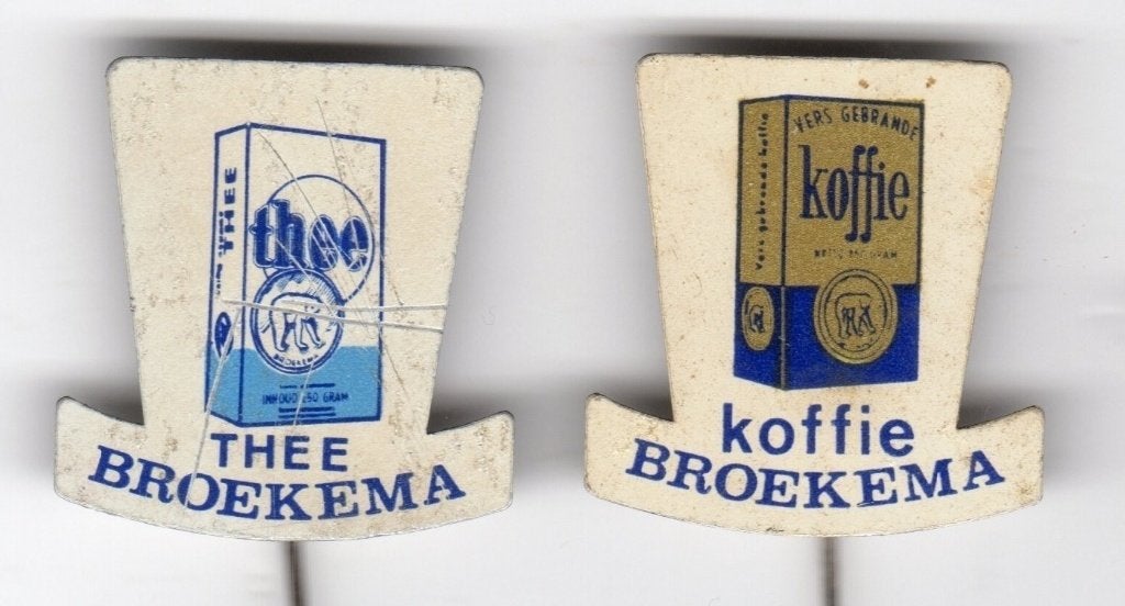 2 speldjes BROEKEMA KOFFIE THEE (A5), Ophalen of Verzenden, Gebruikt, Overige onderwerpen