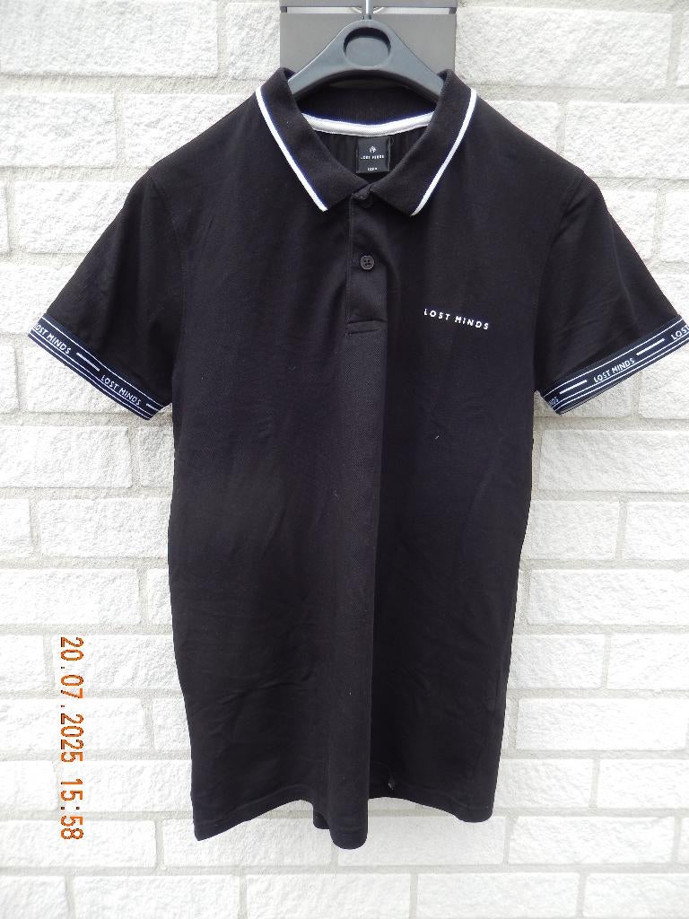 Lost Minds polo shirt zwart S, Zwart, Lost Minds, Ophalen of Verzenden, Zo goed als nieuw