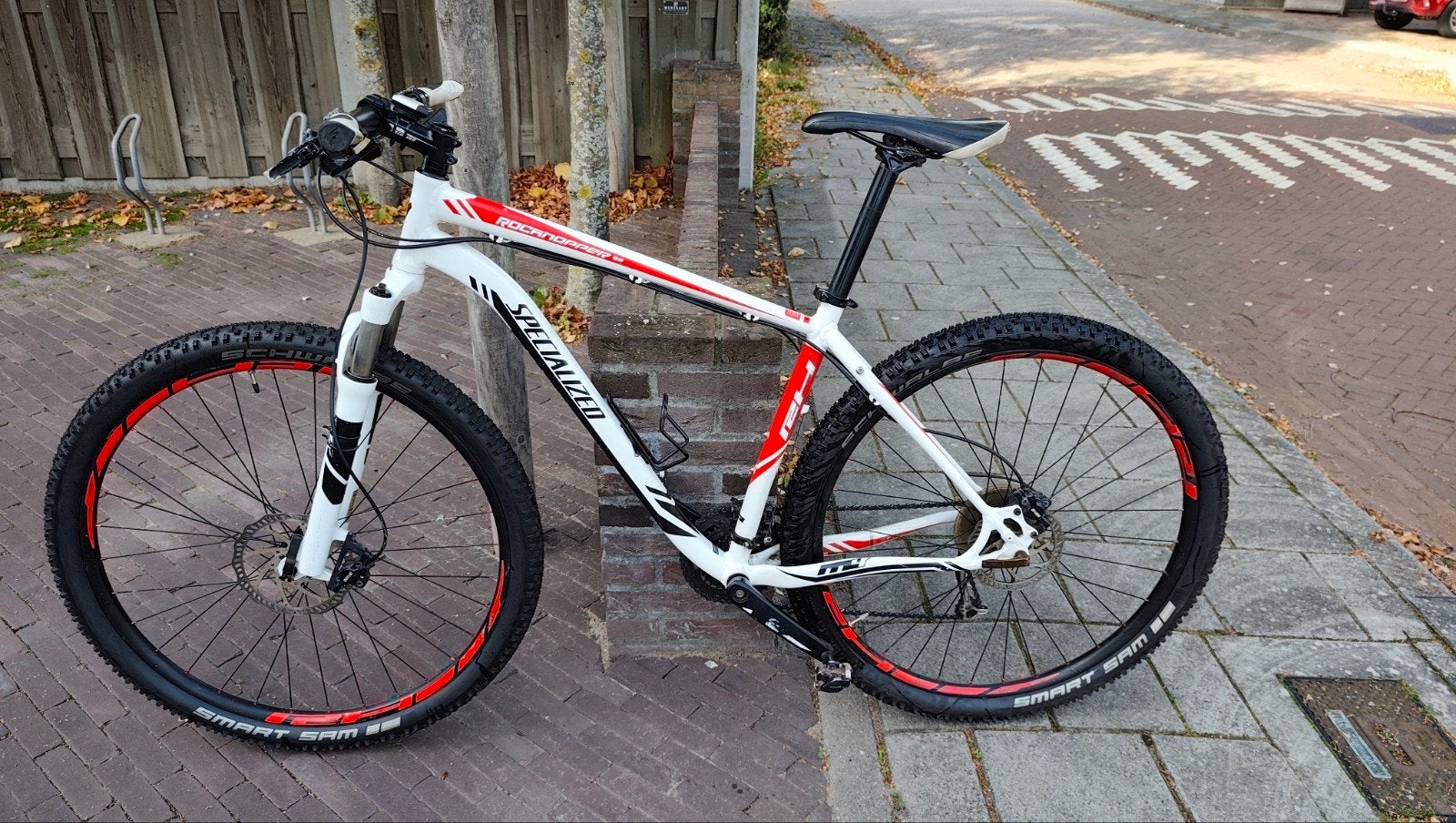 Specialized Rockhopper 29 Mountainbike - Wit/Rood, Fietsen en Brommers, Overige merken, Gebruikt, Hardtail, Heren