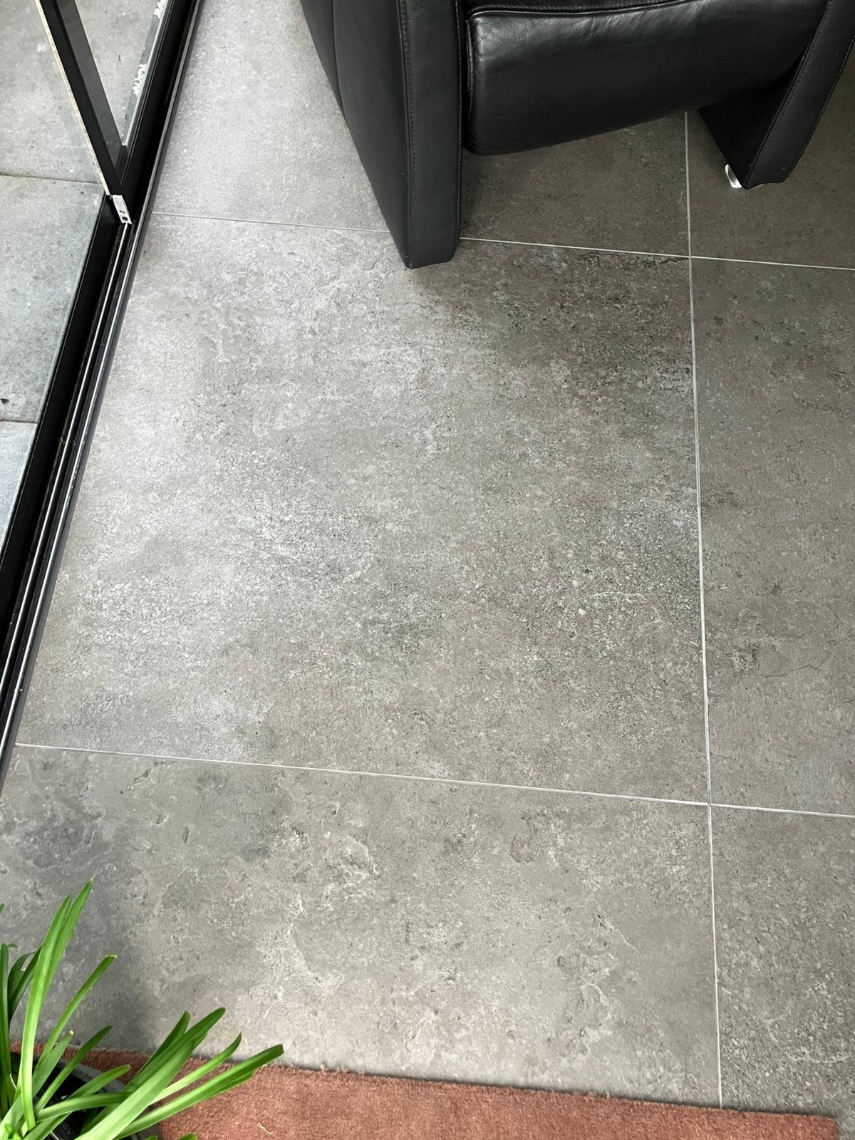 Ca 7m2 antraciet tegels 90x90 nieuw, Ophalen, 60 cm of meer, Hardsteen, 60 cm of meer