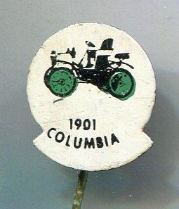 1901 Columbia groen op blik oldtimer auto ( A_198a ), Verzenden, Nieuw, Transport, Speldje of Pin