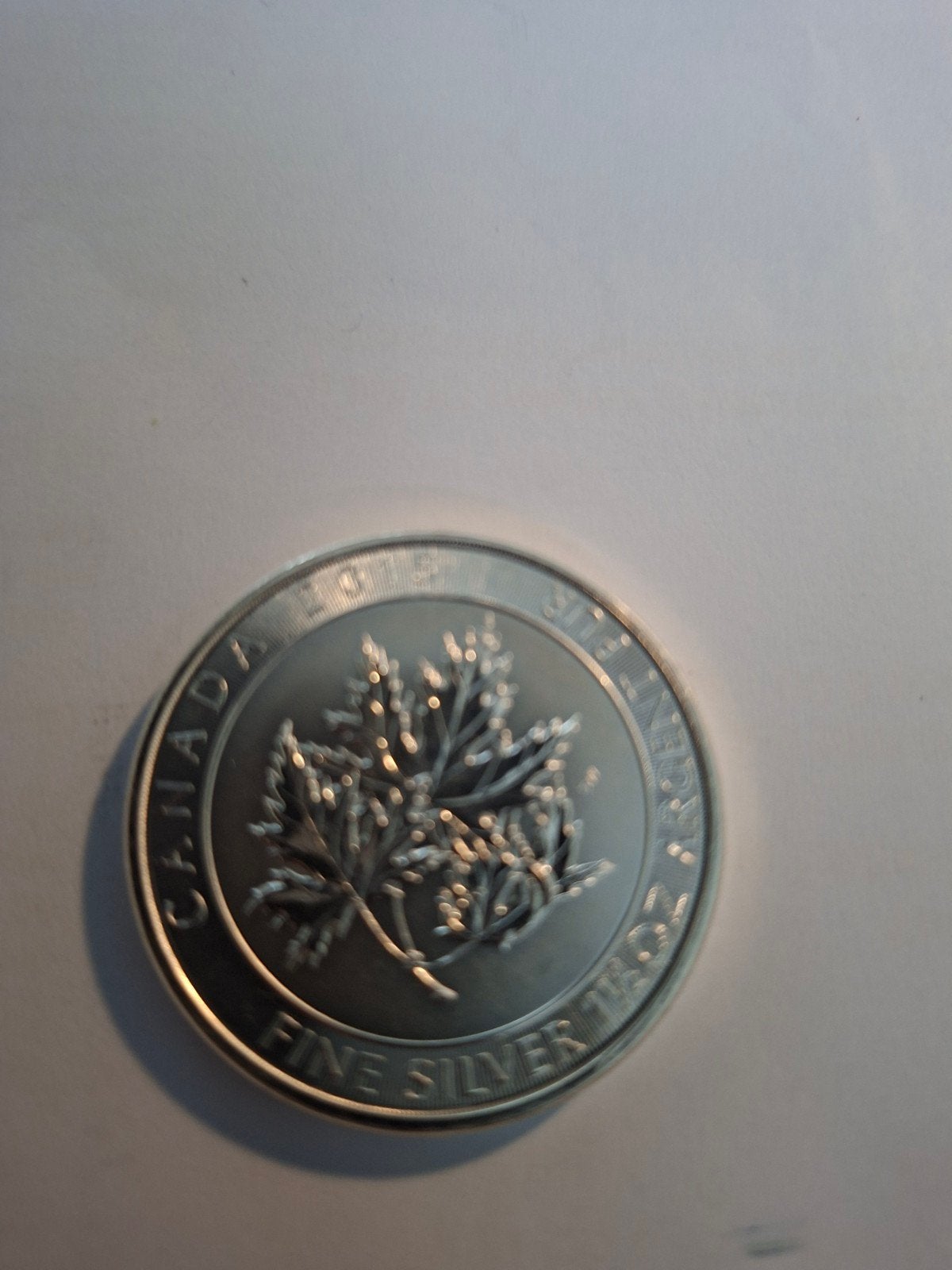 2x 1 1/2 Troy Ounce Zilveren Maple Leaf Munten, Ophalen, Zilver