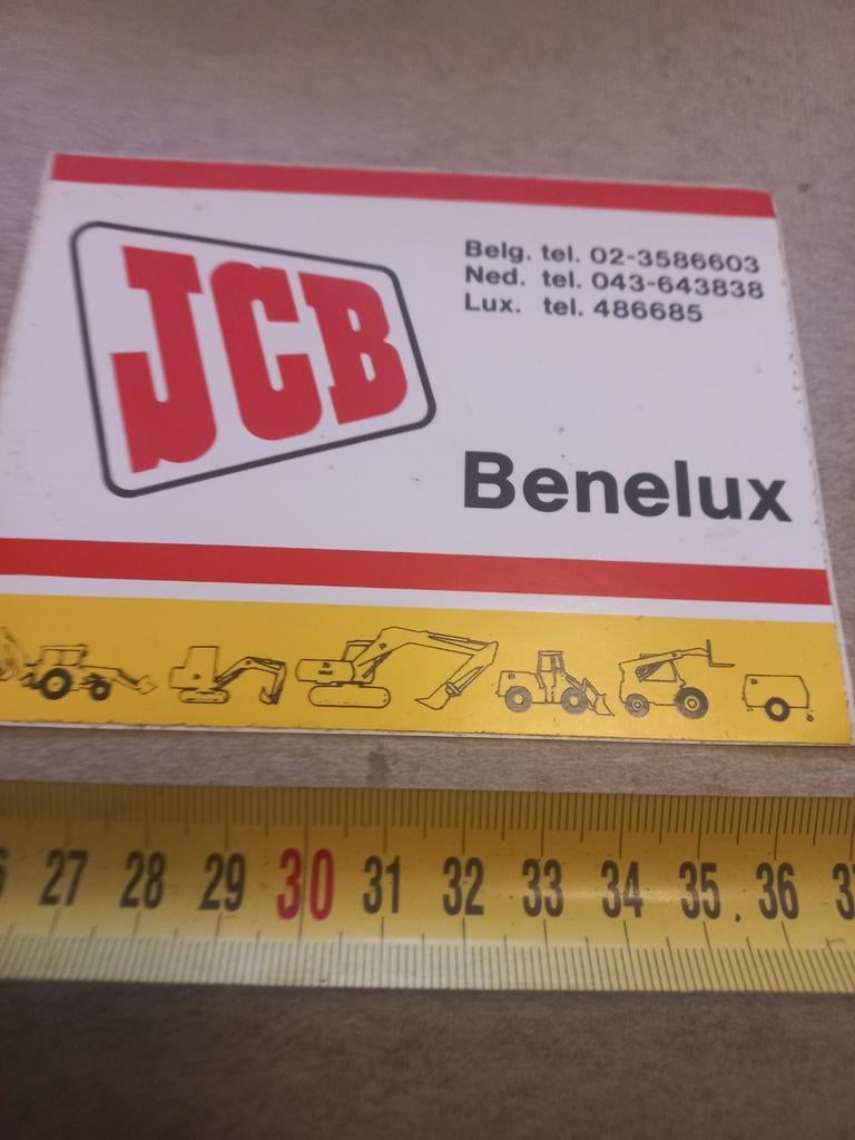 Jcb Benelux, Ophalen of Verzenden, Zo goed als nieuw
