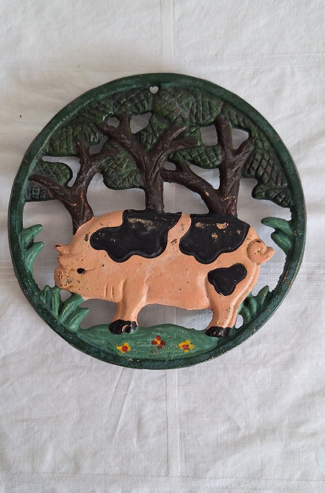 Varken, gietijzeren onderzetter, Ophalen of Verzenden