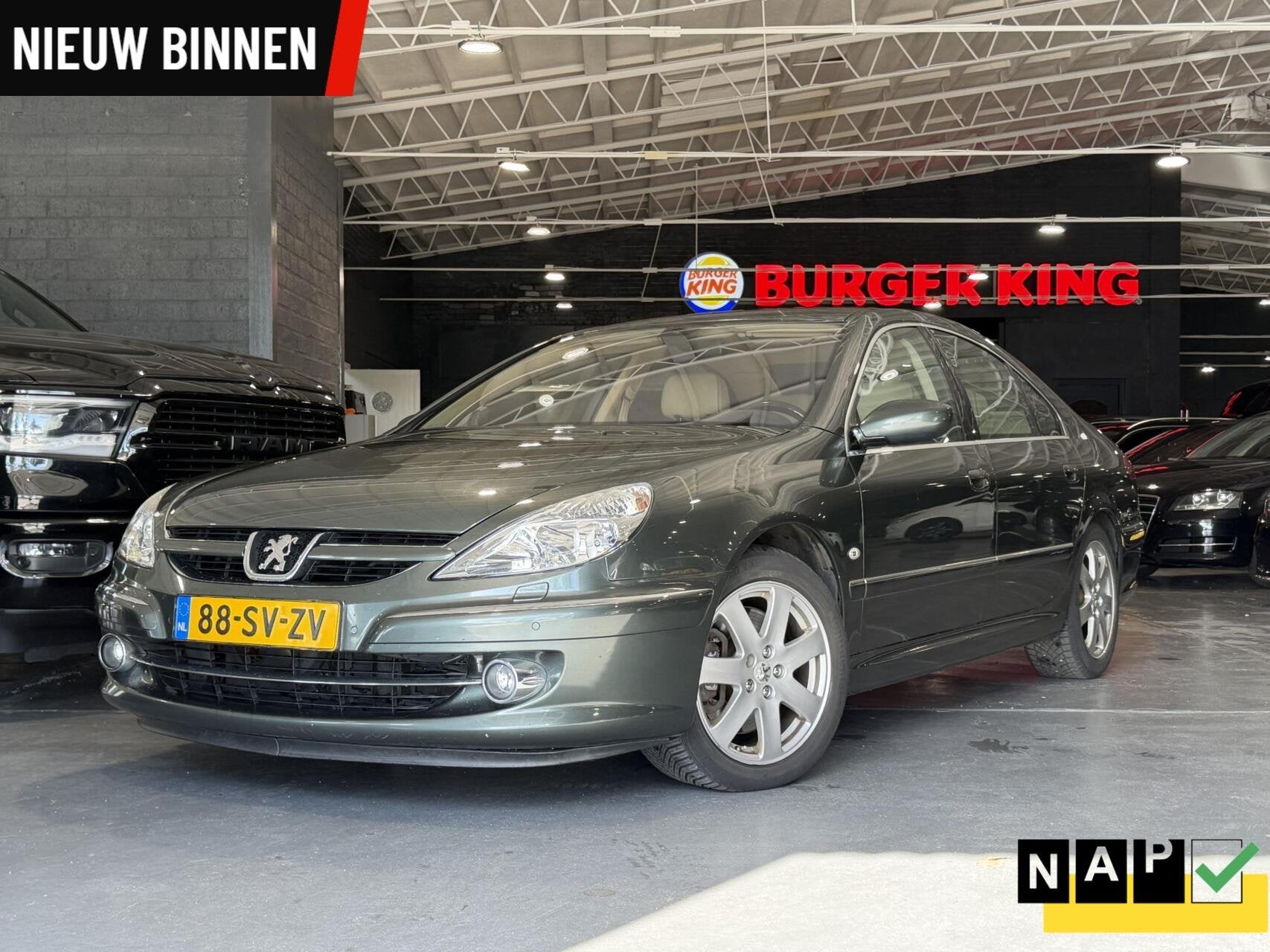 Peugeot 607 3.0-V6 Executive Automaat, Auto's, Navigatiesysteem, 2946 cc, Bedrijf, Zilver of Grijs