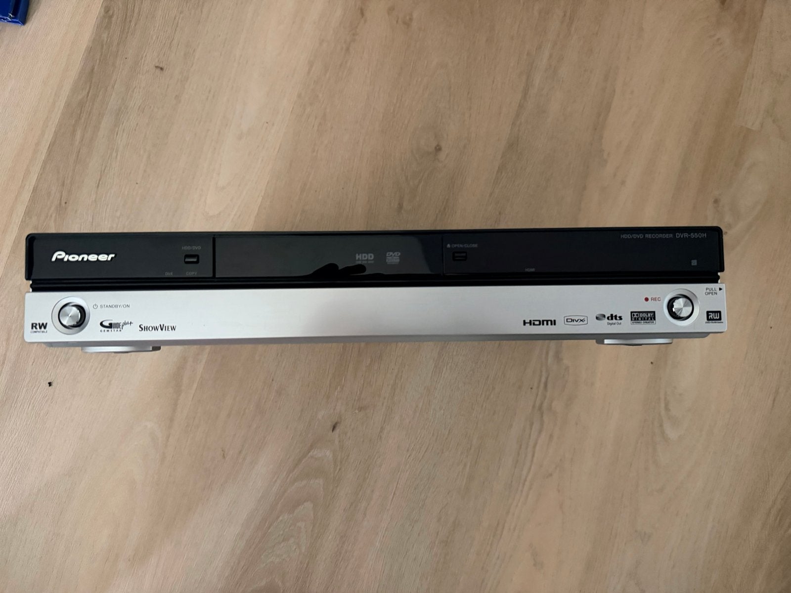 Pioneer DVR-550H-S HDD/DVD Recorder met HDMI, Audio, Tv en Foto, Dvd-spelers, Gebruikt, Met harddisk, Dvd-recorder, Ophalen of Verzenden