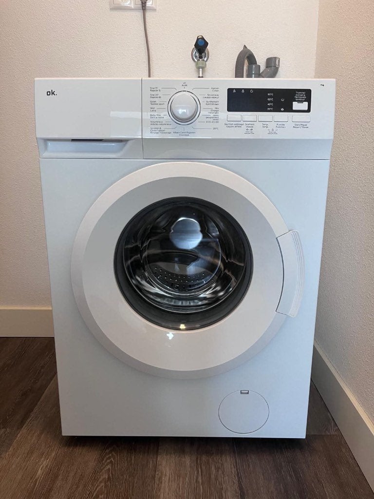 Wasmachine, Witgoed en Apparatuur, Wasmachines, Ophalen, Zo goed als nieuw, 85 tot 90 cm, 1200 tot 1600 toeren