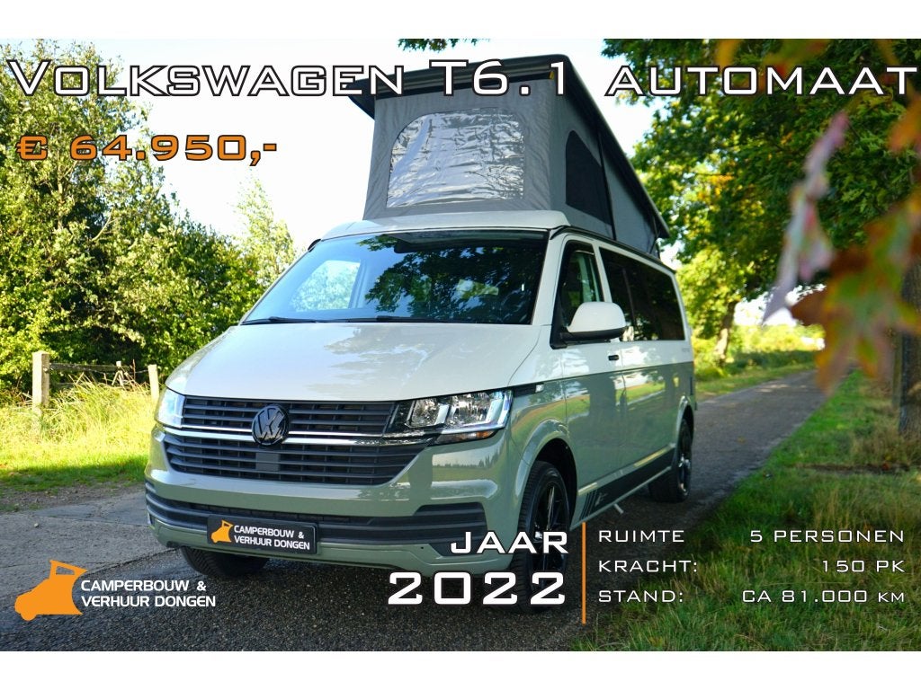 Volkswagen Transporter T6.1 Automaat 5 pers Camper, Automaat, Volkswagen, Berliner Ring 2, 38440 Wolfsburg, Duitsland, Bedrijf