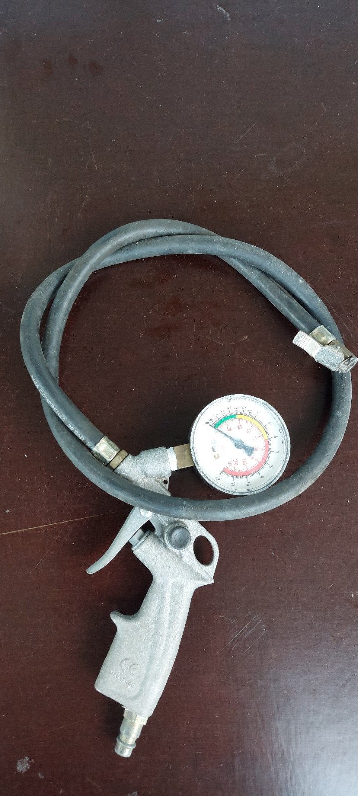 Rodac Bandenpomp met Manometer - Type RC 116D, Auto diversen, Autogereedschap, Ophalen of Verzenden, Gebruikt