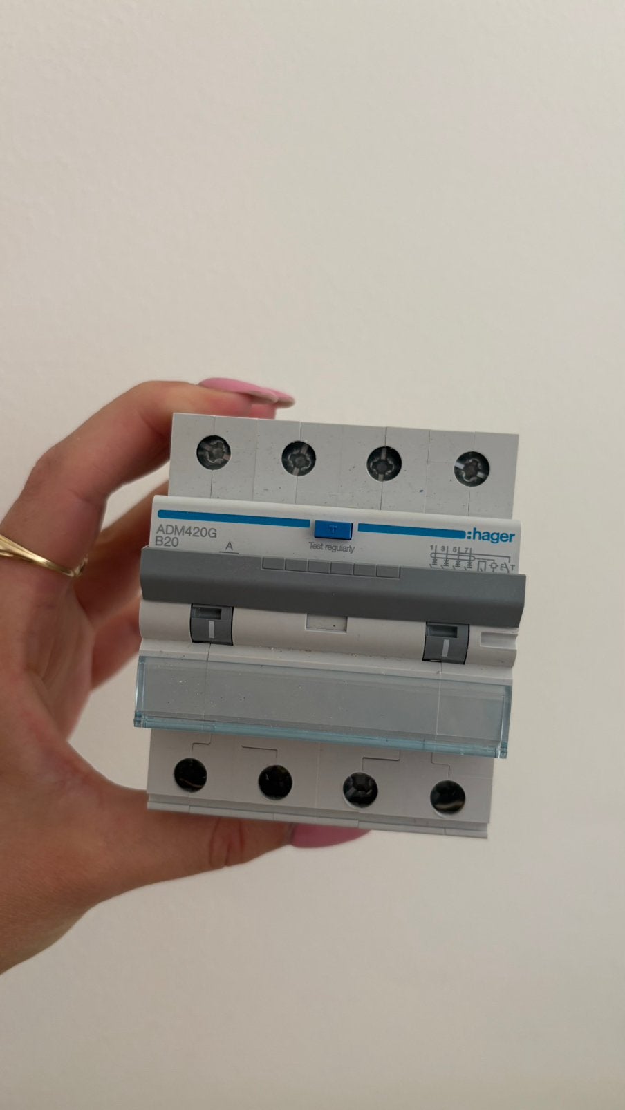 Hager HACO - Aardlekautomaat ADM420G B20, Ophalen of Verzenden, Zo goed als nieuw