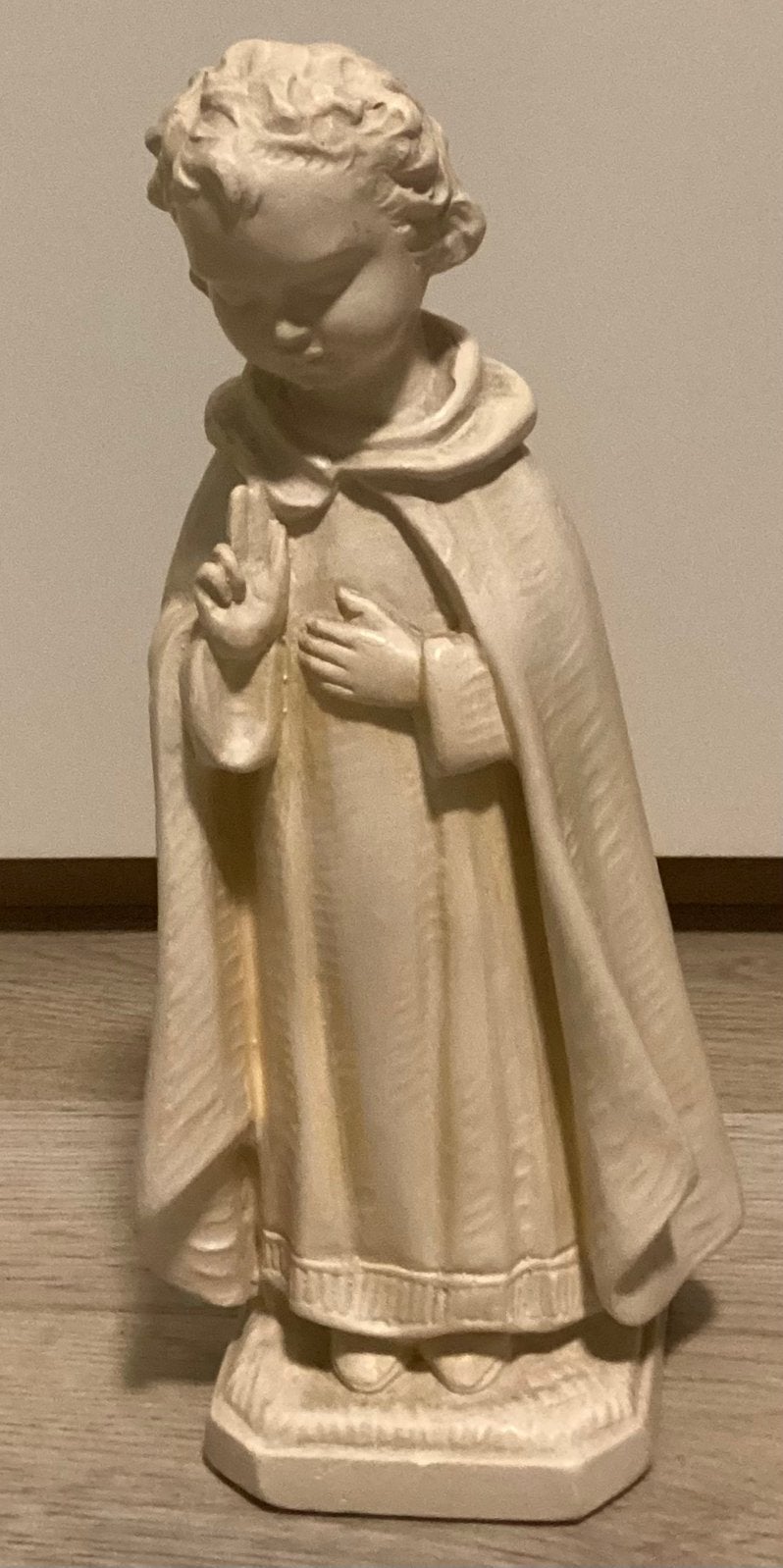 RELIGIEUS PRACHTIG ANTIEK BEELDJE ,GESIGNEERD +GENUMMERD !, Ophalen of Verzenden