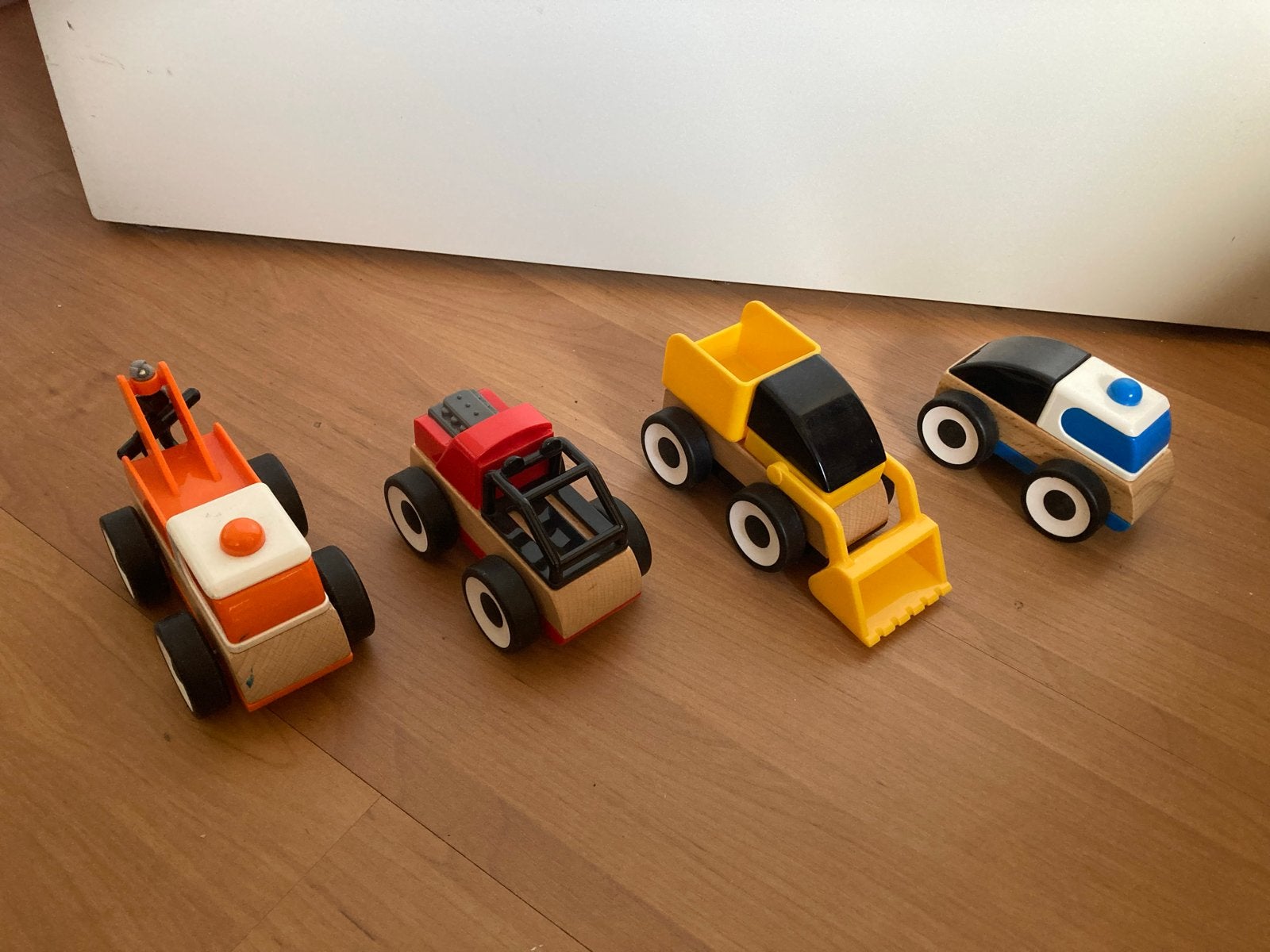 IKEA houten speelgoedauto's - uit elkaar te halen, Ophalen of Verzenden, Gebruikt