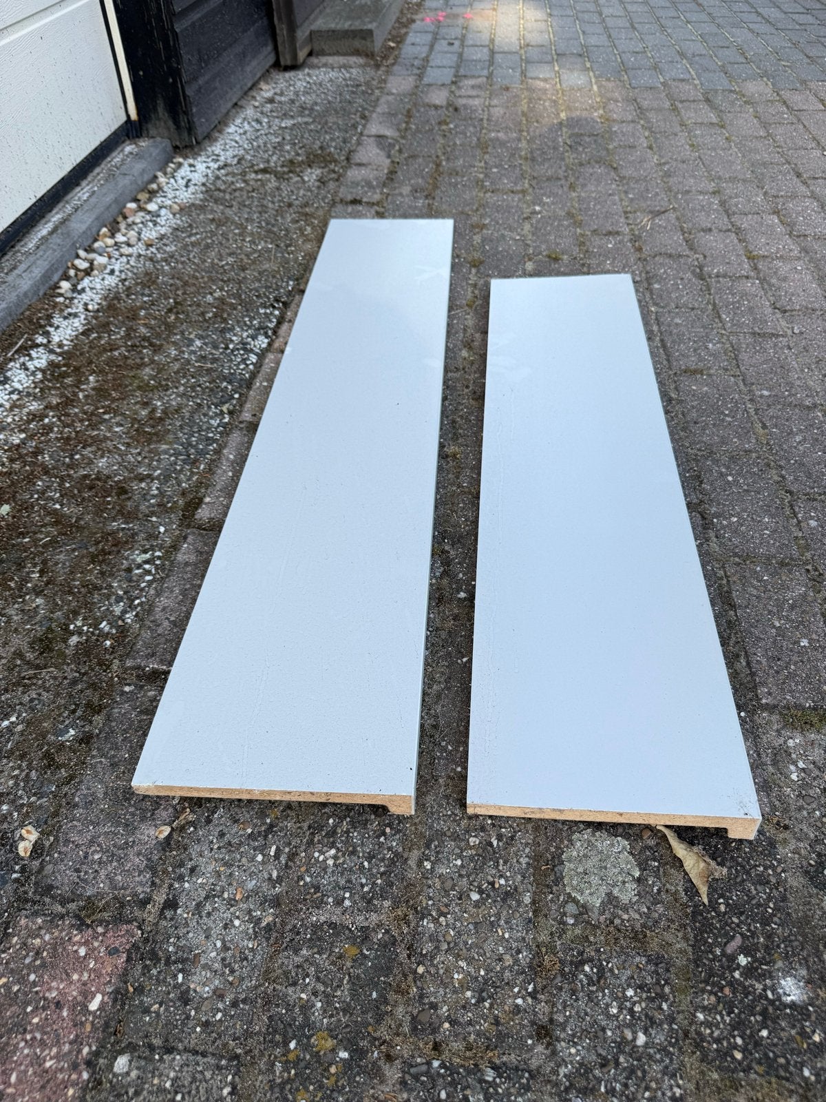 Werzalit vensterbanken Exclusiv lichtgrijs met neus, Ophalen, Zo goed als nieuw, Minder dan 80 cm, Overige typen