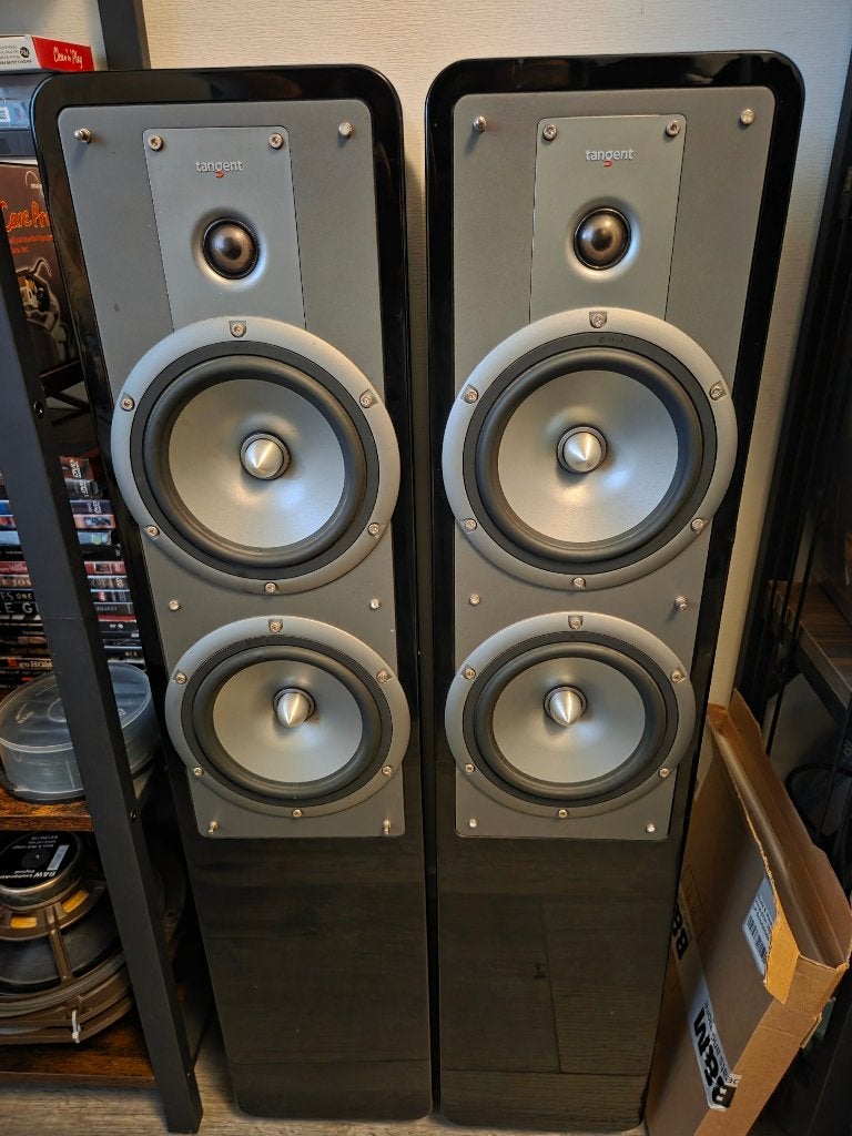 Tangent Clarity 8 Floorstanding speakers., Vloerstaande luidspreker, Zo goed als nieuw, 60 tot 120 watt, Basreflex