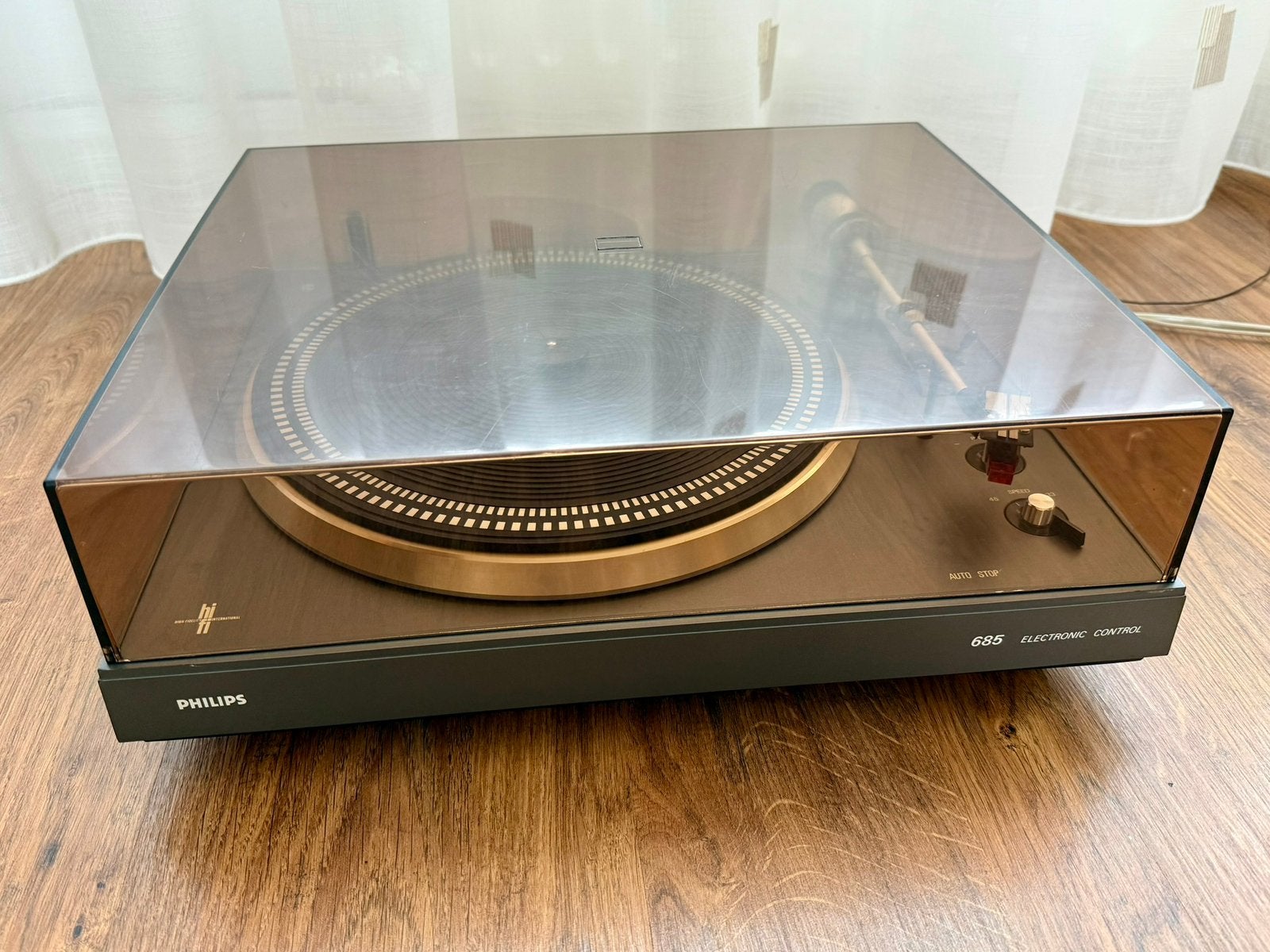 Philips 685 Electronic Control Platenspeler, Ophalen, Philips, Gebruikt, Pitch-regelaar