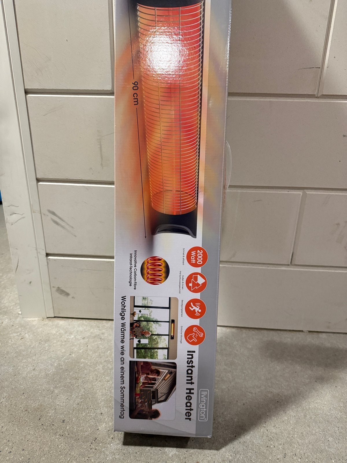NIEUW | Livington Instant Heater 2000 Watt, Ophalen, 80 cm of meer, 800 watt of meer, Kachel