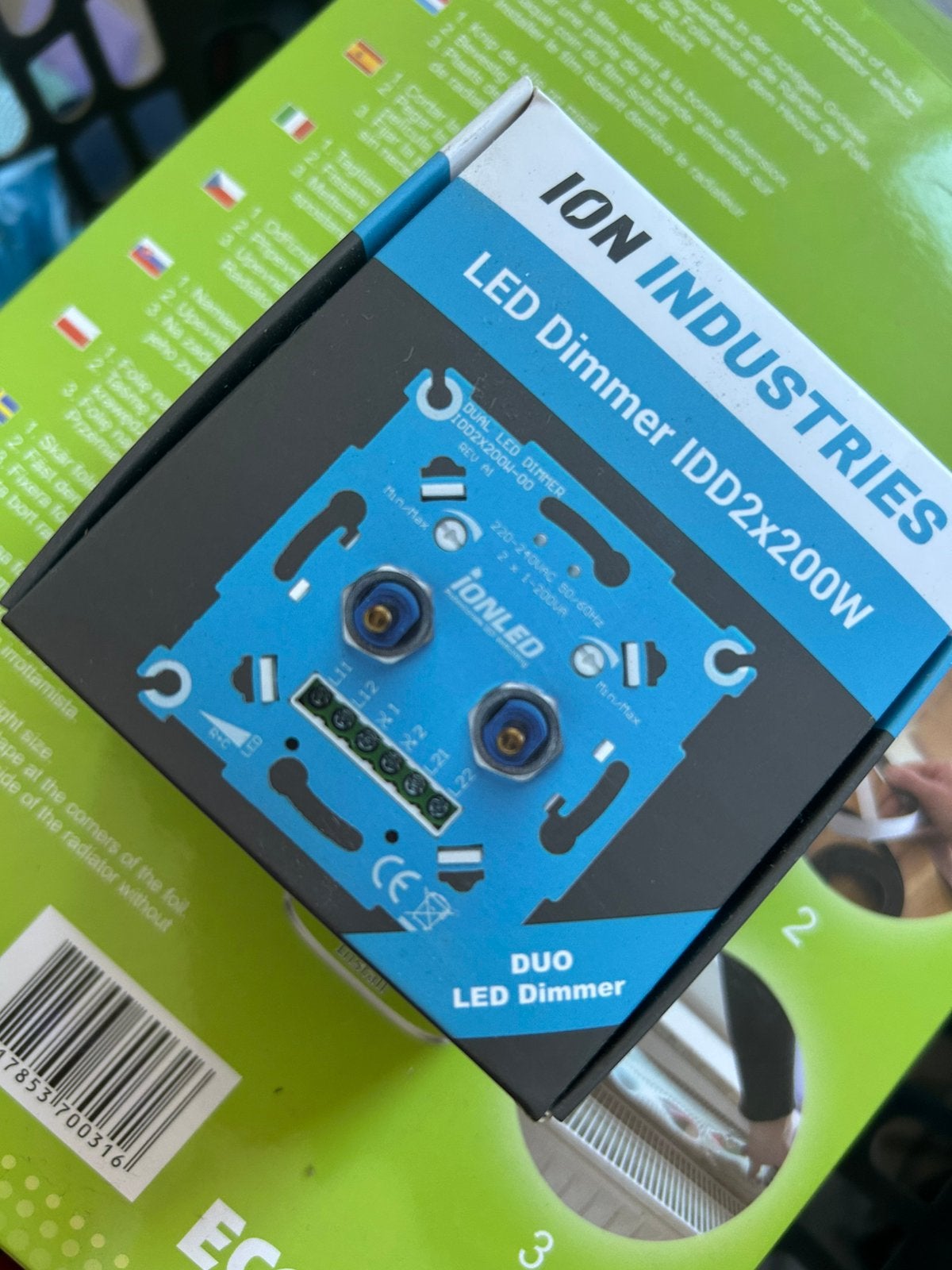 LED dimmer ion industries idd2x200w, Ophalen of Verzenden, Nieuw, Overige merken, Dimmer