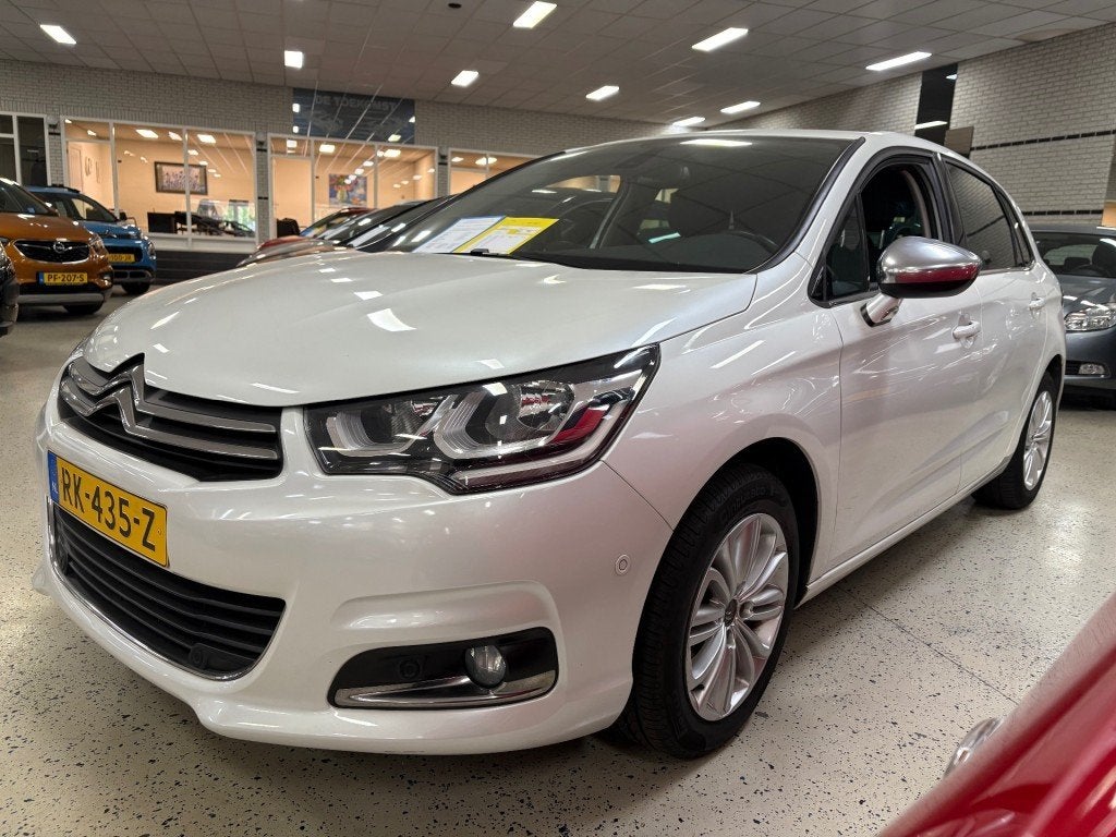 Citroen C4 1.2 Navigatie PDC parkeerhulp ECC Airco Multimedi, 1199 cc, Met garantie (alle), Wit, Origineel Nederlands