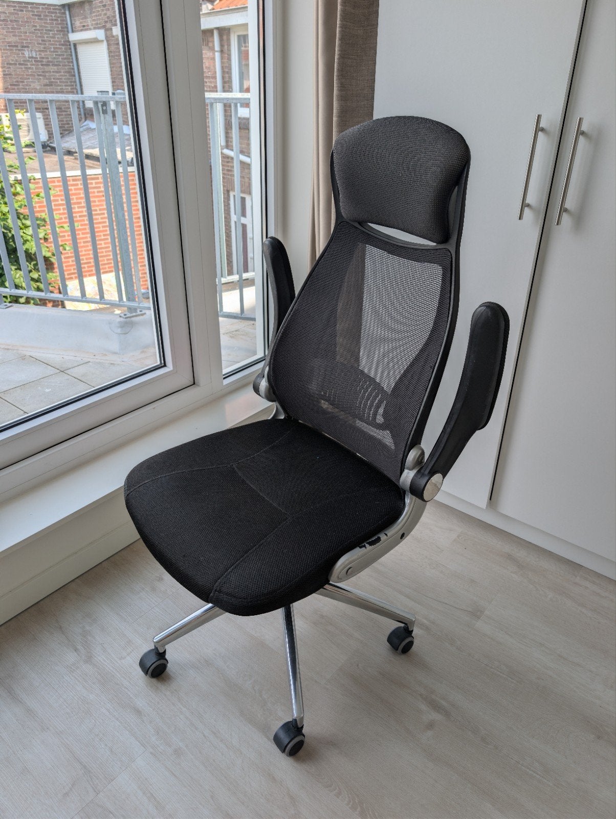 Ergonomische Bureaustoel Zwart - Zo goed als nieuw, Huis en Inrichting, Ophalen of Verzenden