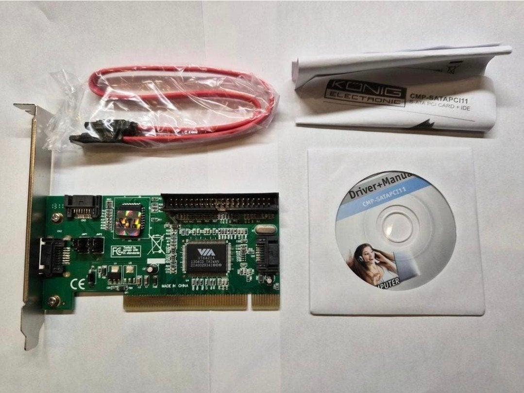 König Serial ATA + IDE PCI Card - Uitbreidingskaart, Ophalen of Verzenden, Nieuw, Intern, König