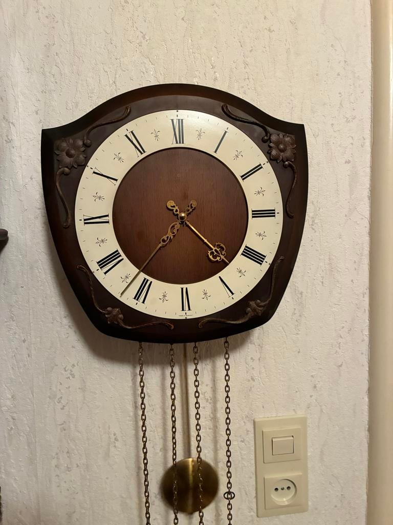 Vintage wandklok van Junghans uit de jaren zestig, Ophalen of Verzenden