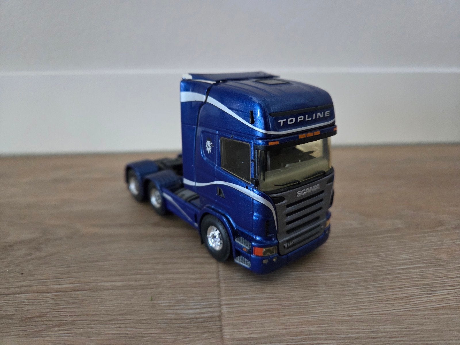 Tekno Scania R520 V8 Topline  Demo / Rai model, Ophalen of Verzenden, Gebruikt, Bus of Vrachtwagen, Tekno
