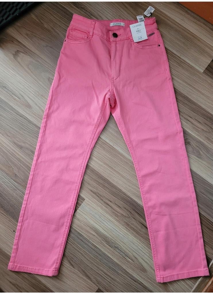 Nieuwe roze jeans van M&S Classic maat 34, Overige kleuren, M&S Classic, Nieuw, Ophalen of Verzenden
