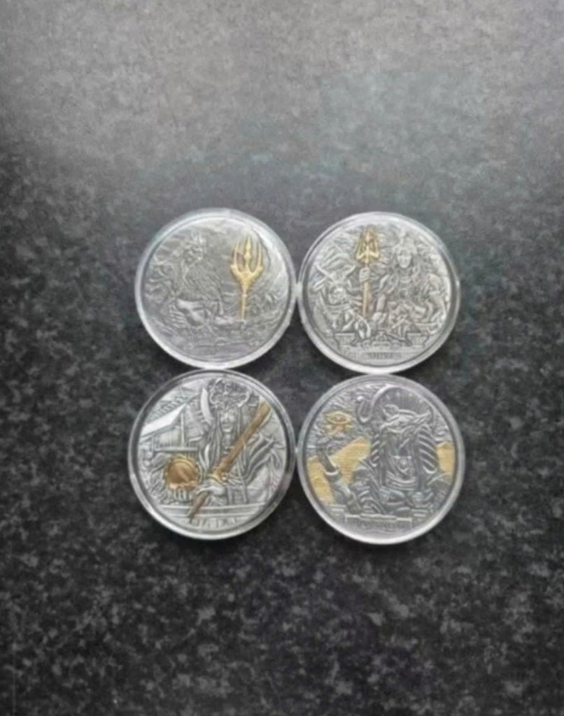 Poseidon / Ra-sun God Egypt coin / munten in plastic capsul., Ophalen of Verzenden, Buitenland, Munten