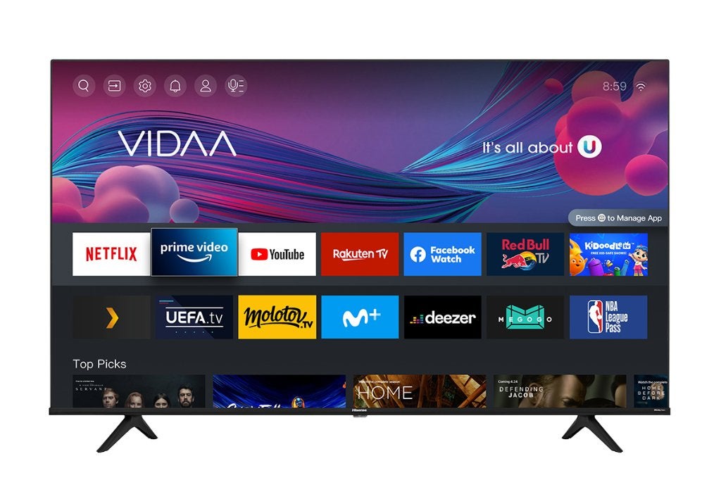 Nieuwe Hisense 43A6BG 43 inch 4K UHD Smart TV, LED, 50 Hz, Nieuw, 100 cm of meer