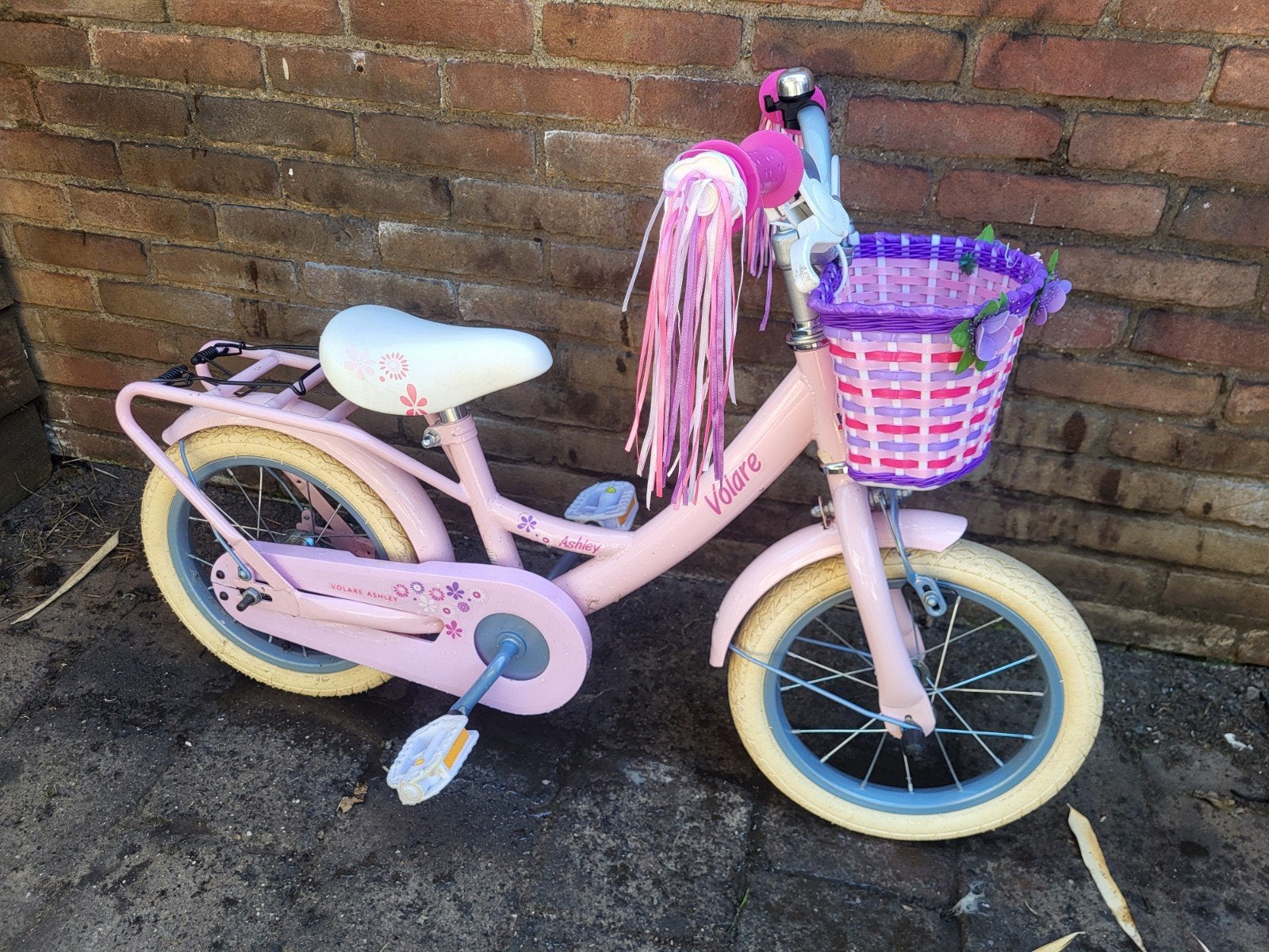 Super leuke 14inch Volare Ashley meisjesfiets terugtraprem, Ophalen, Terugtraprem, Gebruikt, Volare
