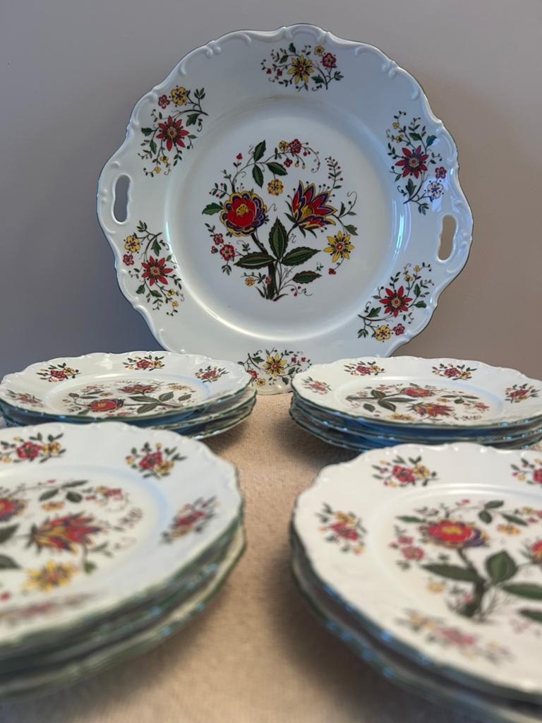 Seltmann Weiden, Bavaria Prachtige set gebaksbordjes, Antiek en Kunst, Antiek | Porselein, Ophalen of Verzenden