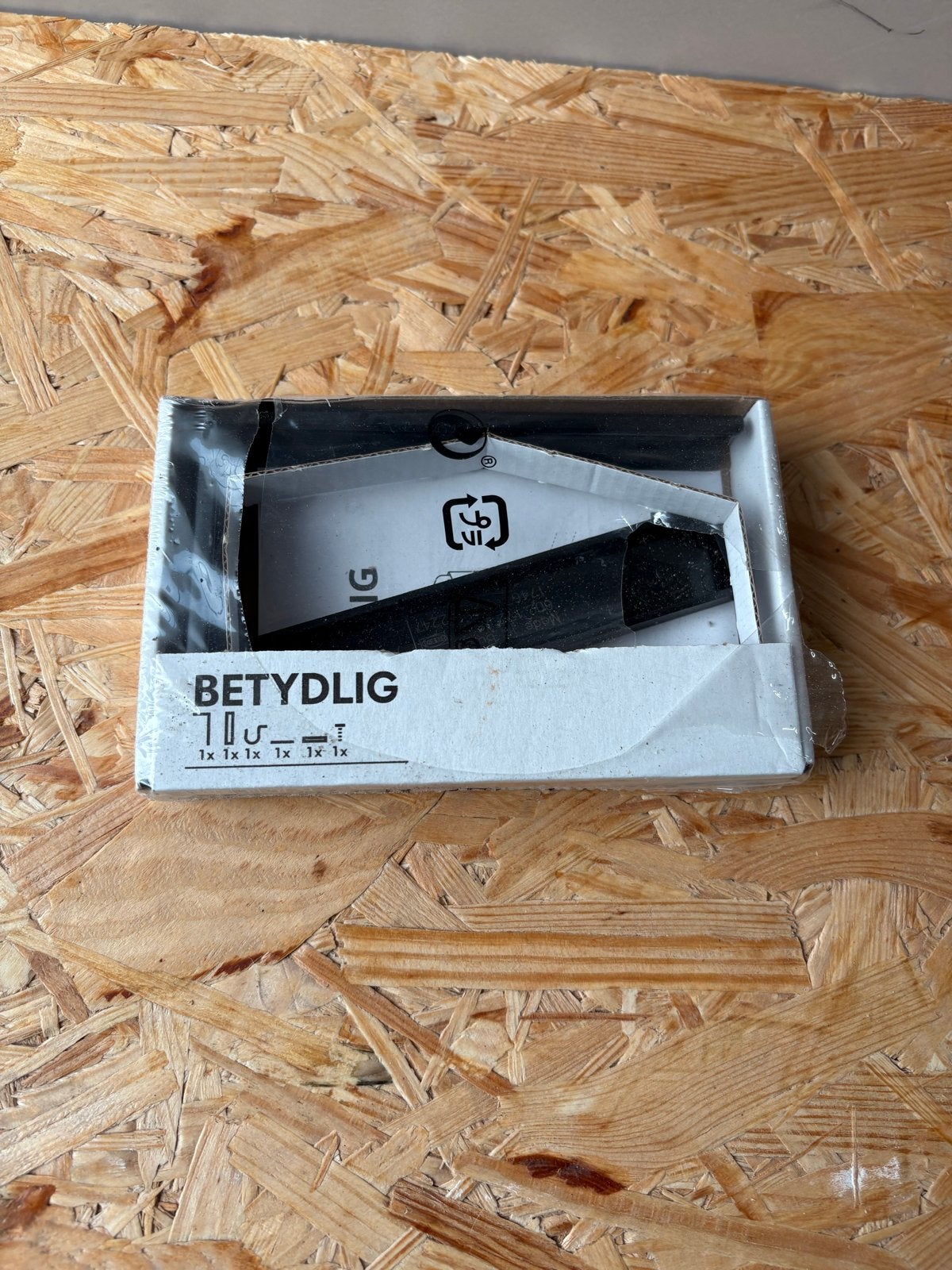 IKEA BETYDLIG Muur-/plafondbeugel, zwart, Ophalen of Verzenden, Nieuw