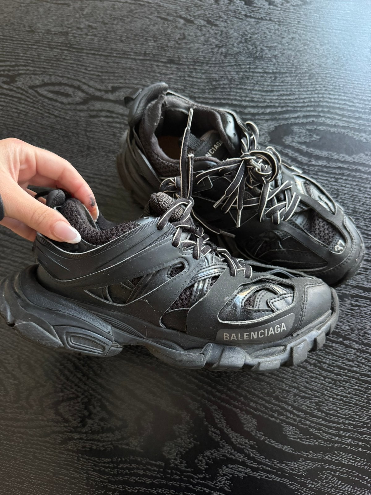 Balenciaga track met doos, Ophalen of Verzenden, Zo goed als nieuw, Zwart, Sneakers of Gympen