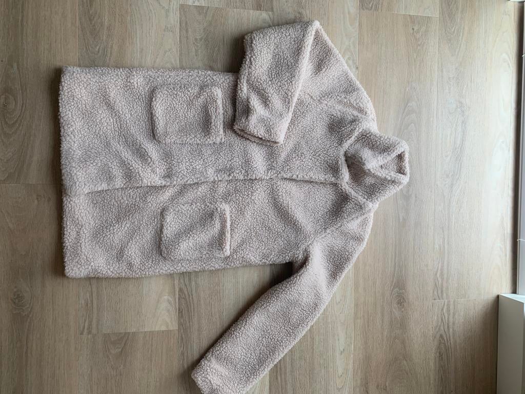 Only jas beige teddy stof, maat 152! Nieuw!, Ophalen of Verzenden, Nieuw, Meisje, Jas