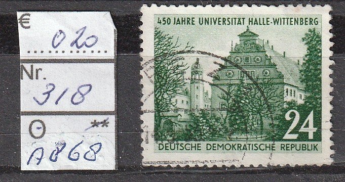 DDR Uni Halle-Wittenberg Michel 318 Nr.A868g, Verzenden, DDR, Gestempeld