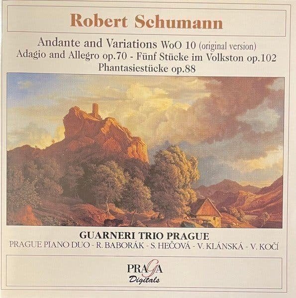 Robert Schumann Guarneri Trio Prague Andante And Variations, Verzenden, Classicisme, Zo goed als nieuw, Kamermuziek